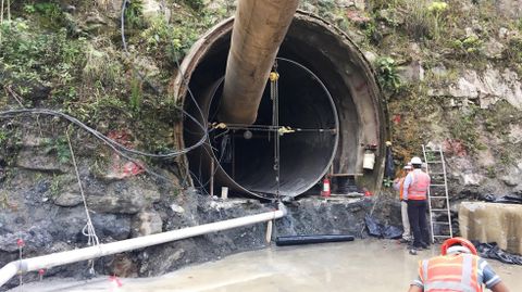 Construcci�n de t�nel en Guatemala.Construcci�n de t�nel en Guatemala