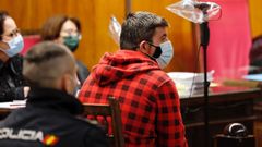 Jonatan R. P. durante el juicio con jurado celebrado en la Audiencia de Ourense