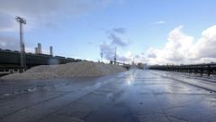 Los muelles interiores con actividad portuaria