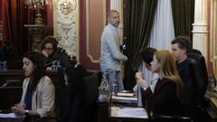 Gonzalo P�rez J�come, en el pleno de junio del Concello de Ourense.