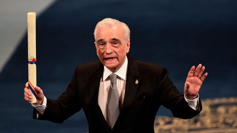 Martin Scorsese en la ceremonia de entrega de los Premios Princesa de Asturias 2018. 