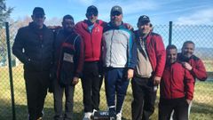 <span lang= gl >Varios dos participantes na proba, este domingo en Becerre�</span>