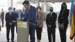 El presidente del Gobierno Pedro S�nchez, durante su visita a las obras del Hospital Universitario de Melilla el pasado 23 de marzo.