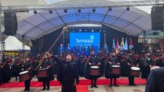 Actuacin en Paipa de la Real Banda de Gaitas de la Diputacin de Ourense