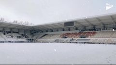 nieve Burgos Vetusta  Estadio Municipal de El Plant�o.Imagen del Estadio Municipal de El Plant�o