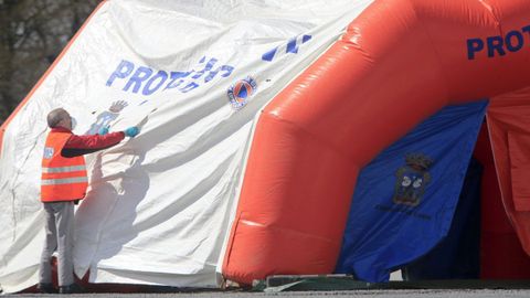 Operativo de protecci�n civil en Lugo durante el estado de alarma