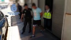 El momento de la detenci�n del �violador de Augas F�rreas�, en el a�o 2018.