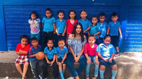 Gabriela López. Estudia Educación Infantil y viajó hasta El Salvador para ejercer como una profesora más en Gualacocti.