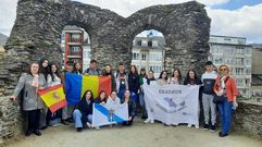 Alumnos en el programa de intercambio internacional con el instituto de Meira