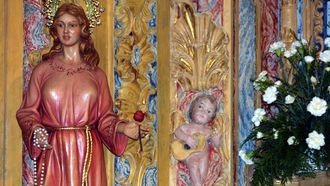 La pol�mica talla de la virgen de A Clamadoira en Mu��os