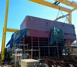 La estructura de la barcaza est� pr�cticamente finalizada