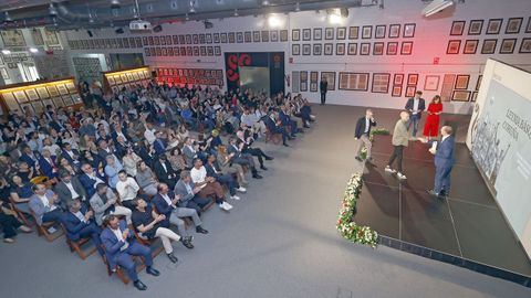 Un instante de la celebraci�n de la gala de entrega de los Premios del Deporte La Voz de Galicia el pasado a�o.