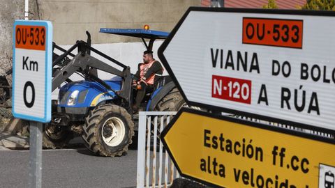 En la tractorada de A Gudia se ley un manifiesto