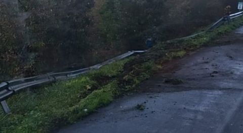 Imagen de una salida de v�a ocurrida a las diez de la ma�ana de ayer en la DP-2302.