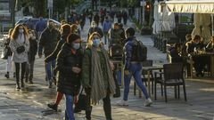Ambiente en la calle en Santiago el 16 de diciembre