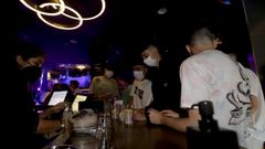 Imagen de la prueba piloto para la reapertura del ocio nocturno realizada en la discoteca El Pel�cano en junio de este a�o