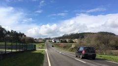 Vista de la recta de A Venta, en la AC-862, en una foto de archivo