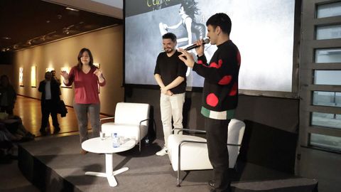 Encuentro entre Rodrigo Cuevas y Nuno Pico en la Fundaci�n Luis Seoane de A Coru�a