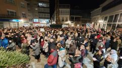 Imagen de la concentraci�n que tuvo lugar el pasado lunes en Monforte