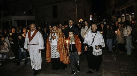 Procesi�n de la Virgen de la Soledad en O Porto do Son