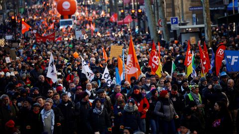 Manifestaci�n este martes, en Par�s, contra la reforma de las pensiones