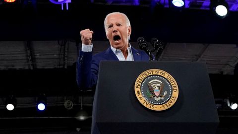 Joe Biden, durante un acto de campaa en Carolina del Norte