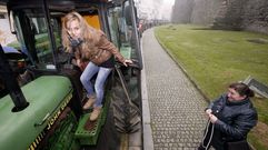 Segundo d�a de tractorada en Lugo