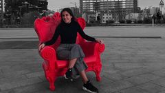 Laura Lage, en una imagen tomada en Mil�n, donde curs� el cuarto a�o de la carrera con una beca Erasmus