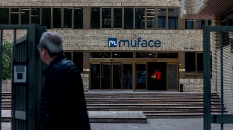 Fachada de una sede de Muface en Madrid