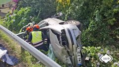 Fallece una vecina de Navia de 54 aos al salirse de la va en Villapedre