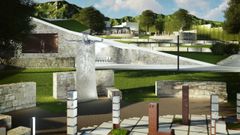 Proyecto �Voltar � terra� en el cementerio de San Amuro, que incluye una pradera en la que esparcir cenizas y un edificio para ceremonias funerarias laicas