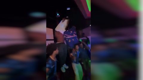 Caboverdianos de Burela celebran la clasificación de su selección para el Mundial de fútbol