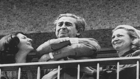 El empresario valenciano Luis Su&ntilde;er, tras ser liberado el 13 de abril de 1981.