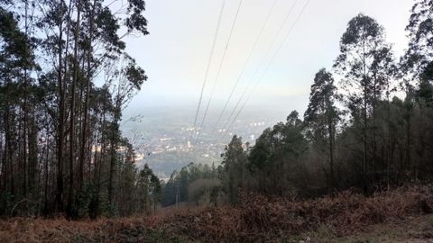 Contaminacin en Oviedo observada desde el Monte Naranco.