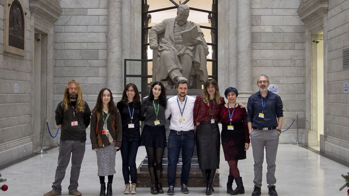 Equipo de trabajadores del Archivo de la Web Espa�ola en la Biblioteca Nacional