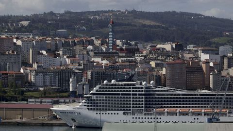 Quíntuple escala de cruceros en A Coruña