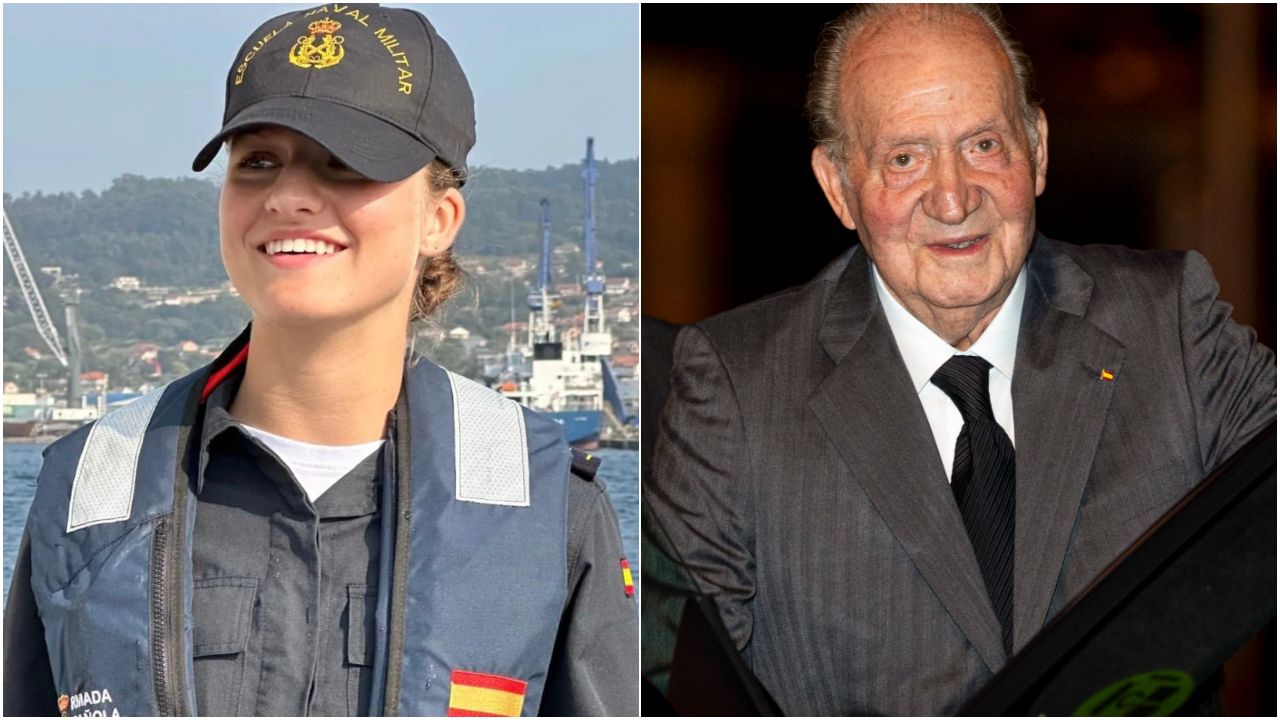 La princesa Leonor en Marín y Juan Carlos I en Sanxenxo, heredera y  emérito, separados en Galicia por solo 24 kilómetros