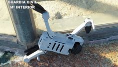 El dron que se estrell� contra la torre de H�rcules fue recuperado por los vigilantes de seguridad del faro de A Coru�a