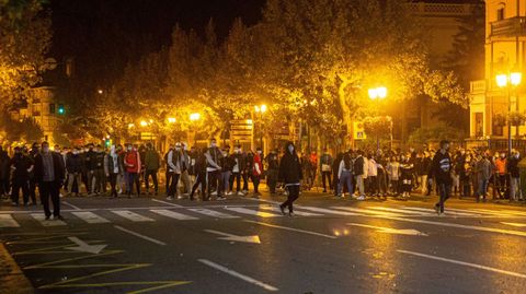 Unos 150 radicales, muchos de ellos j�venes, en los disturbios de Logro�o
