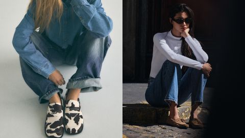 Dos modelos de mocasines de Zara