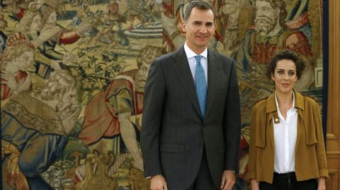 El rey Felipe VI recibe a Alexandra Fernndez, de En Marea.