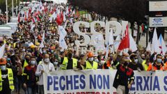 Manifestaci�n por el empleo en A Mari�a