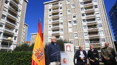 C�sar Portela, en el acto que reconoc�a el valor patrimonial del edificio militar dise�ado por Xos� Bar B�o