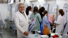 El pintor Mingos Teixeira en una imagen del a�o pasado