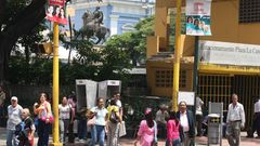Plaza de la Candelaria en Caracas, zona donde viven muchos gallegos