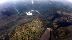 El can del Sil entra en el circuito gallego de los vuelos en parapente