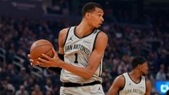 Victor Wembanyama, durante un partido de los San Antonio Spurs.