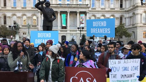 Marcha de los �dreamers� a su llegada a Baltimore