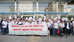 monte.Los afectados por las expropiaciones del monte Mero, en la delegaci�n de la Xunta