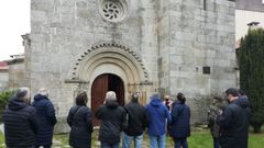 Un momento de la vista a la iglesia de Santa Mari�a